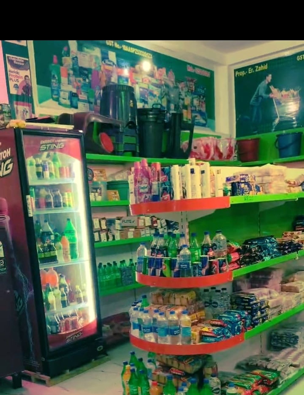 Beverage fridge and store products